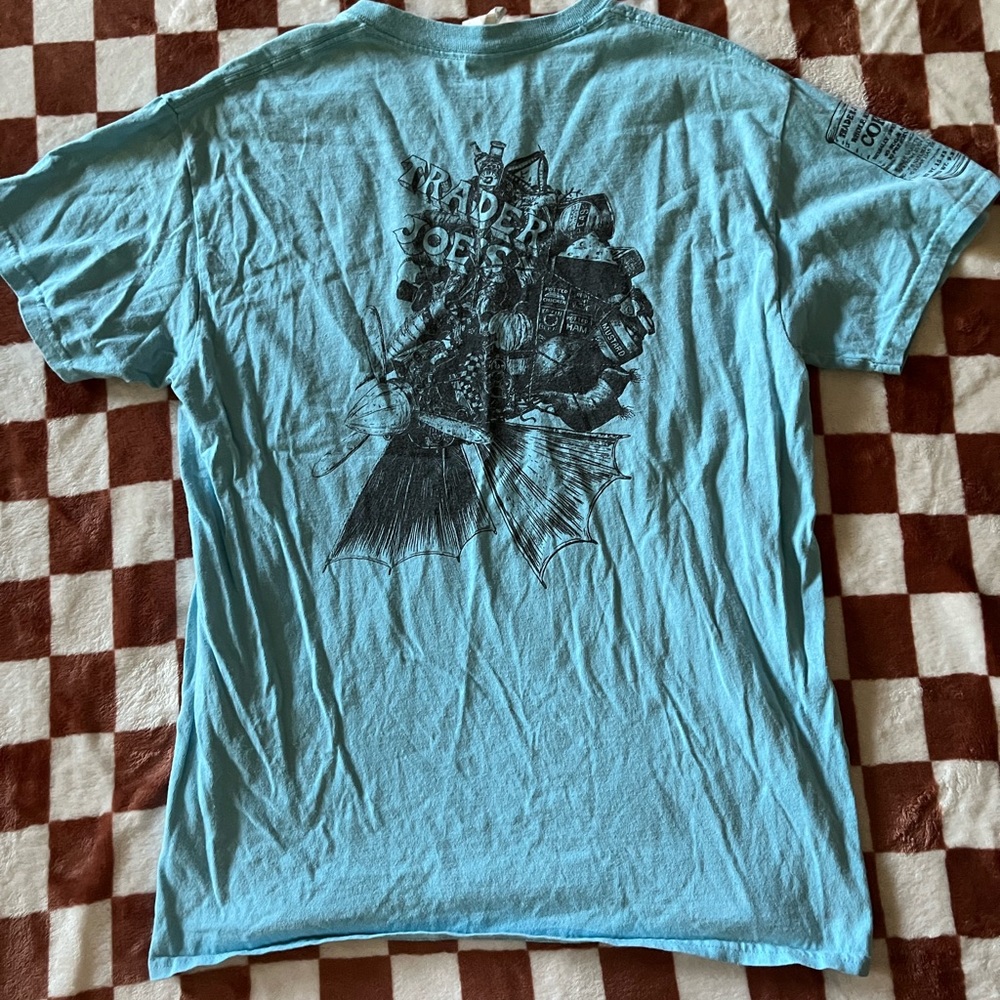 Rare Light Blue Special Edition Trader Joe’s Shirt Unisex Size Medium